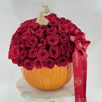 75 Roses in a Pumpkin