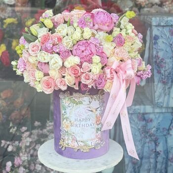 Happy Birthday in a Lavender Box