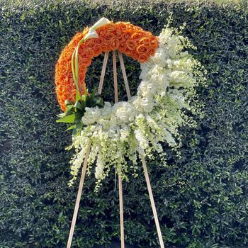 Sympathy Orange Arrangement